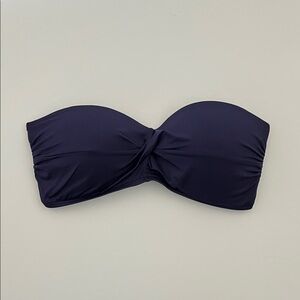 kona sol navy blue bikini bandeau size d/dd